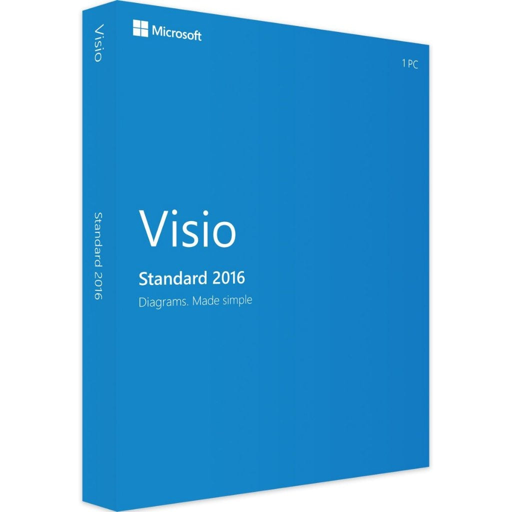 Visio 2016 Standard - 32/64 BITS - Licença Vitalícia + NFe