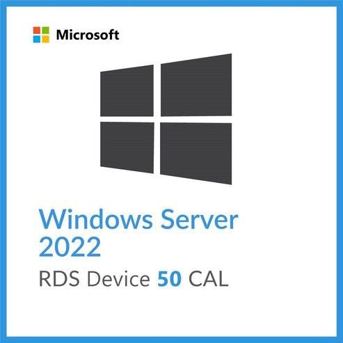 Pacote 50 Device CALs Windows Server 2022 - Licença Vitalícia + NFe