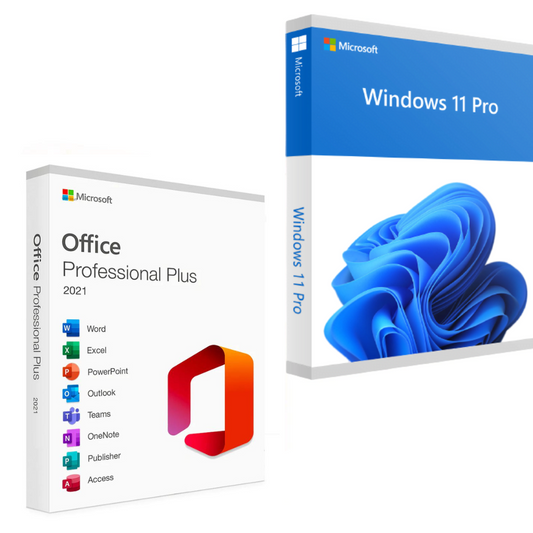 Windows 11 Pro + Office 2021 Pro Plus - Licença Vitalícia + NFe